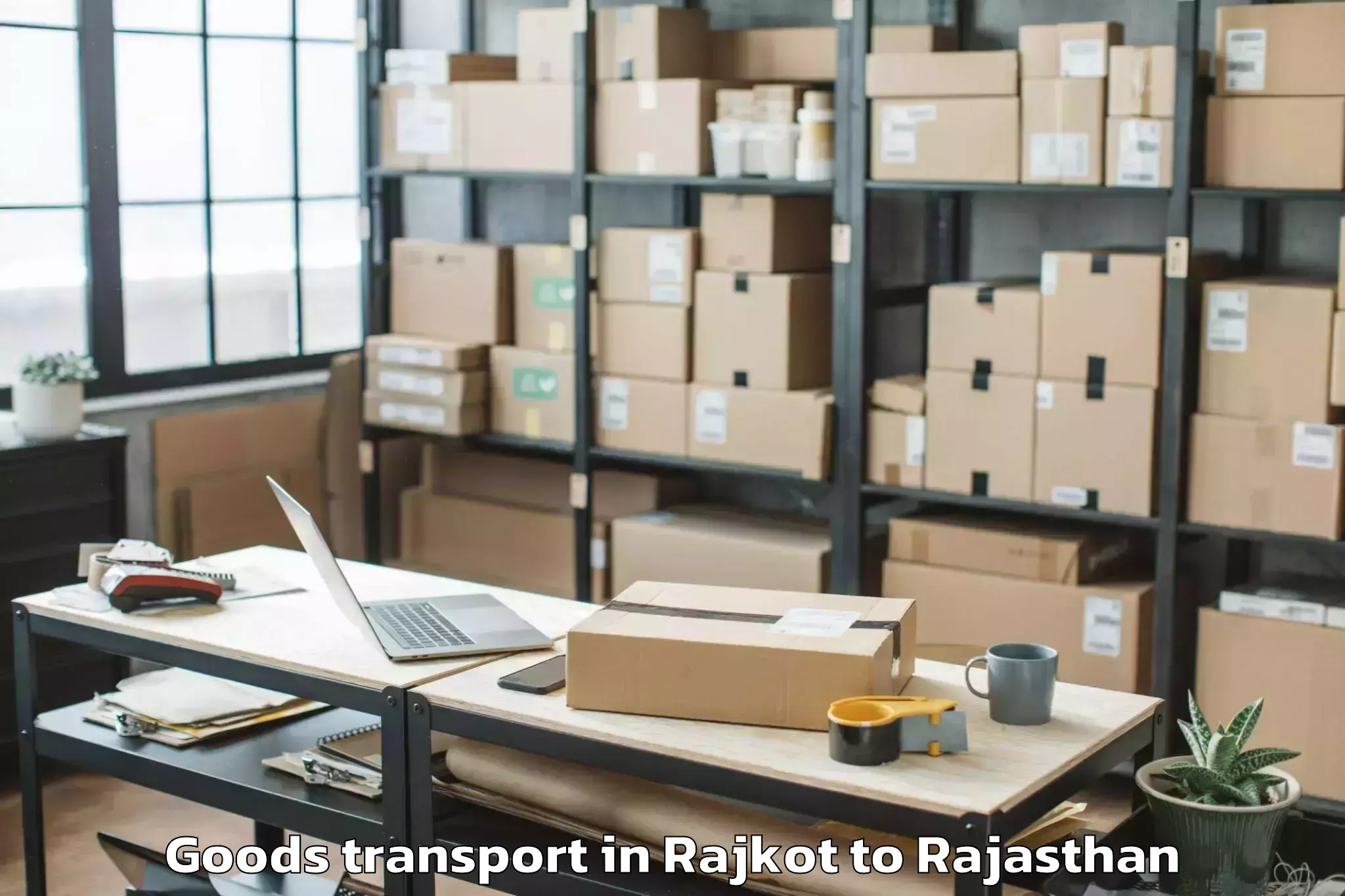 Book Rajkot to Bharatpur Goods Transport Online